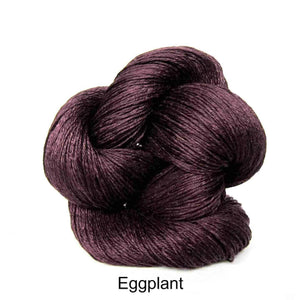 Euroflax Wet Spun Linen Yarn Eggplant 2424
