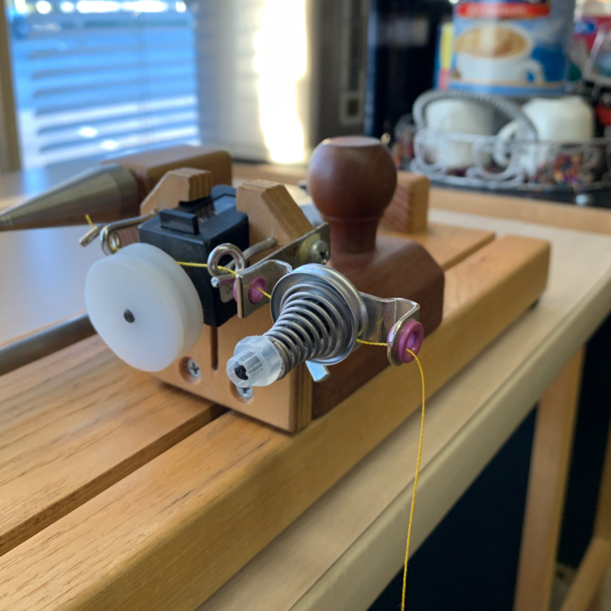 Wooden Bobbin Winder