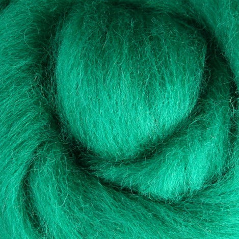 Green Ashford Dyed Corriedale Sliver - 1kg