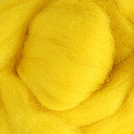 Yellow Ashford Dyed Corriedale Sliver - 1kg