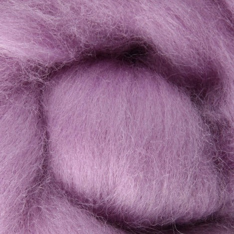 Lavender Ashford Dyed Corriedale Sliver - 100g