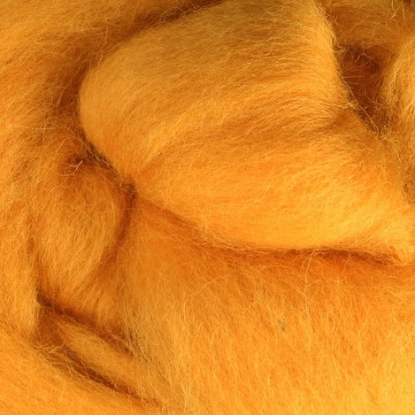 Butterscotch Ashford Dyed Corriedale Sliver - 100g