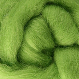 Lime Ashford Dyed Corriedale Sliver - 1kg