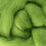 Lime Ashford Dyed Corriedale Sliver - 100g