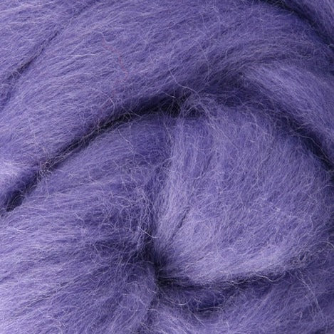Lilac Ashford Dyed Corriedale Sliver - 100g