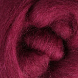 Raspberry Ashford Dyed Corriedale Sliver - 100g