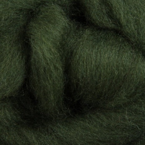 Fern Green Ashford Dyed Corriedale Sliver - 1kg