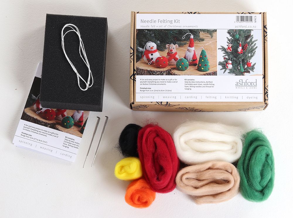 christmas special felting kit from Ashford - Thread Collective Australia