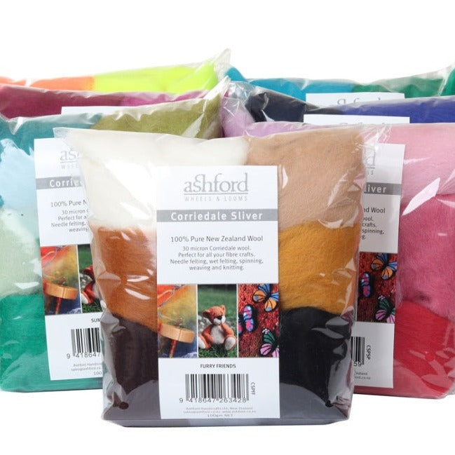 Ashford Corriedale Colour Theme Packs 7 colours to choose from - Thread Collective Australia