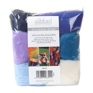 Ashford Corriedale Colour Theme Packs Winter - Thread Collective Australia