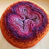 Scheepjes Whirl Knitting Yarn - Red Velvet Sunrise 764
