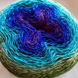 Scheepjes Whirl Knitting Yarn - Blackberry Mint Chip 769