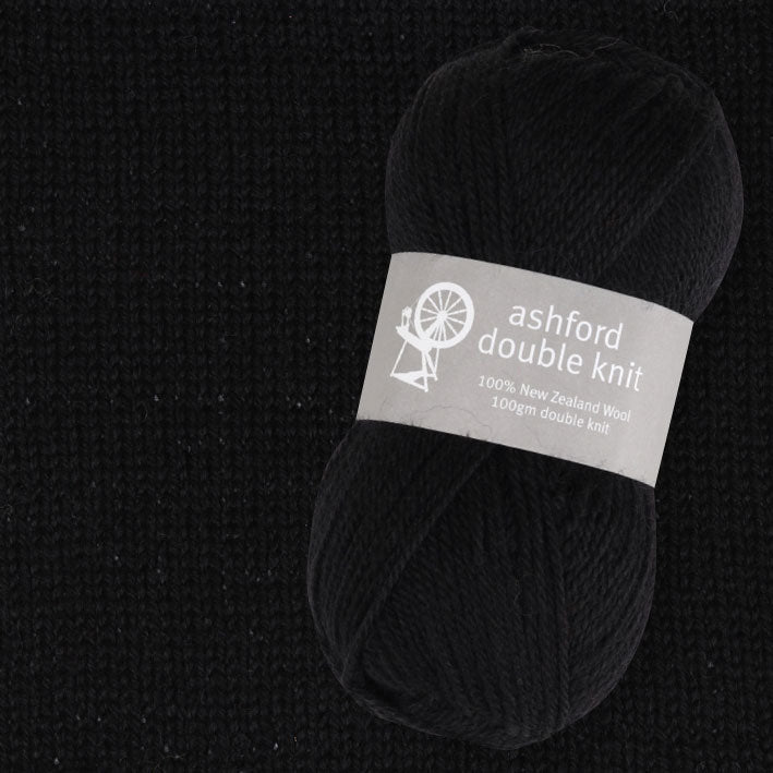 Ashford Double Knit Yarn liquorice - Thread Collective Australia