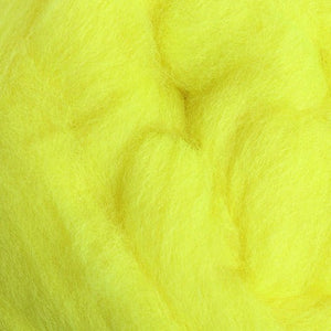 Fluro Yellow Ashford Merino Sliver - 100g