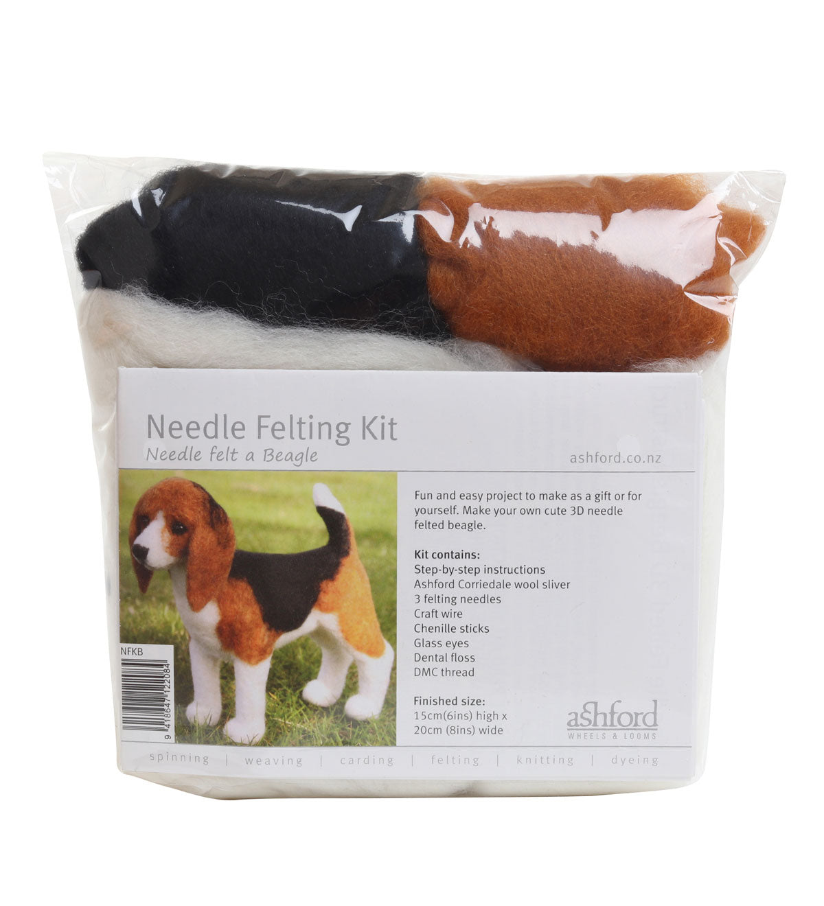 Ashford Needle Felting Kit - Beagle