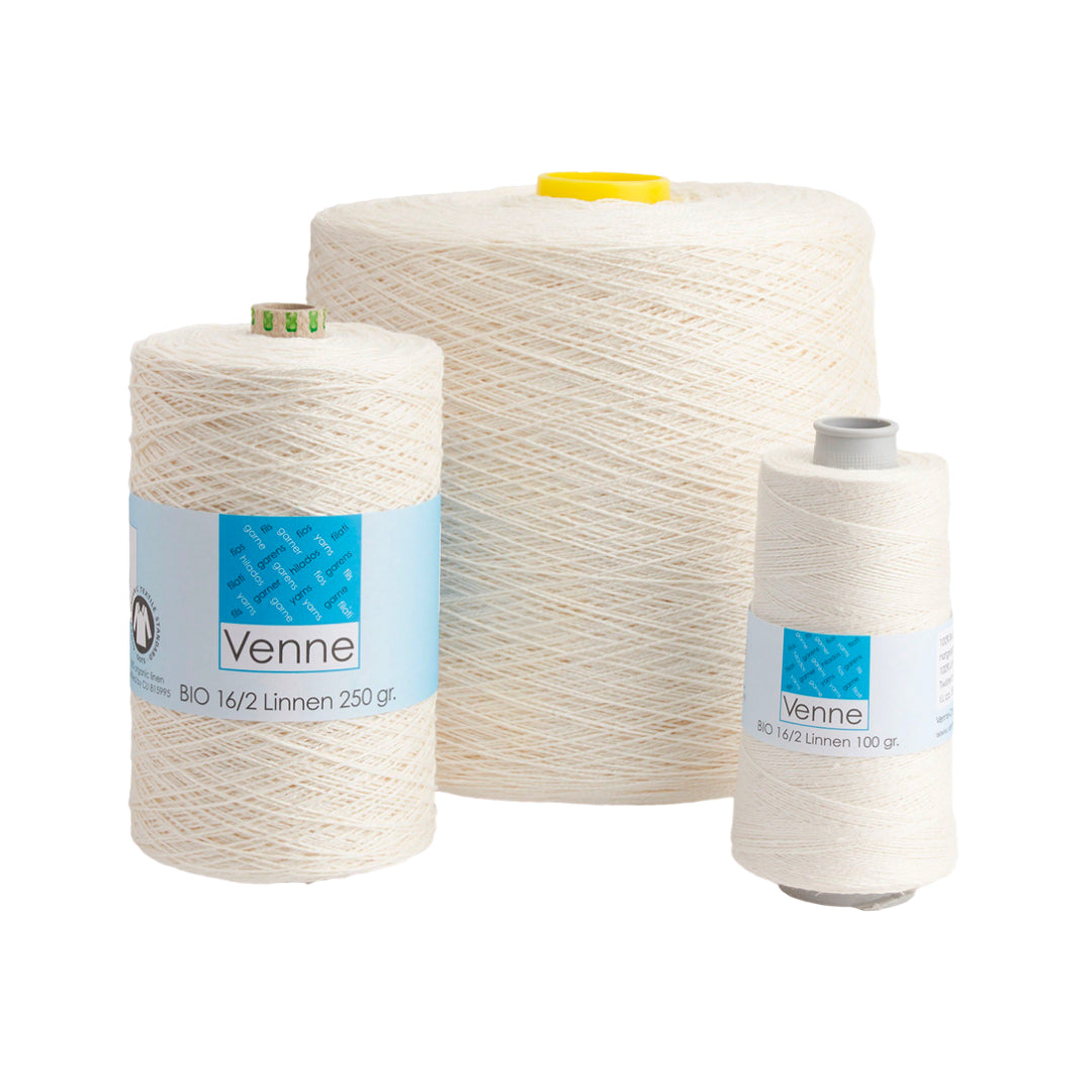 Venne Organic Linen Yarn Nel 16/2 Bleached | Thread Collective