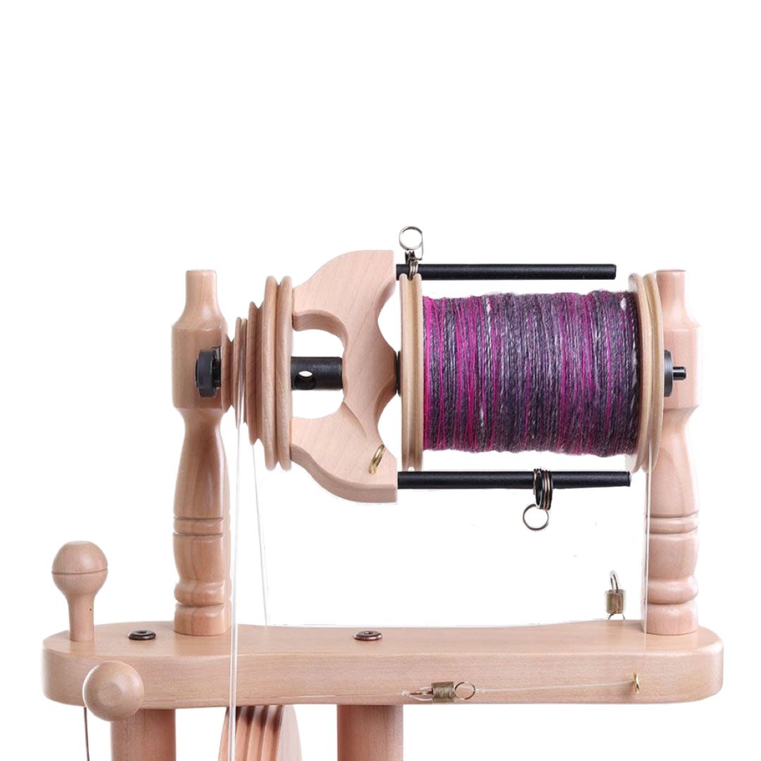 Spinning yarn with the Ashford Traveller 3 Spinning Wheel - Thread Collective Australia