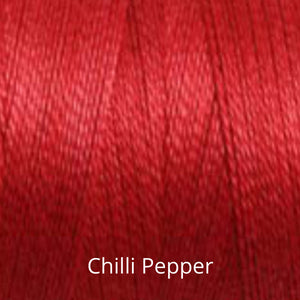 Chilli Pepper Ashford Mercerised Cotton Yarn Ne 5/2 - 200g