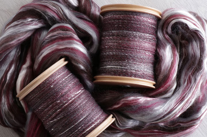 shop silk merino blend fibre for spinning and felting - Thread Collective Australia