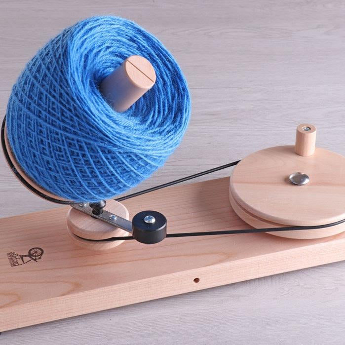 wind balls by hand with Ashford ball winder - Thread Collective Australia